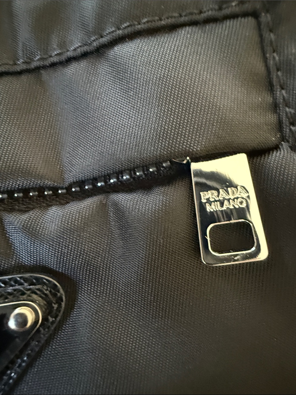 Authentic black Prada  Re/Nylon Track Pants - Picture 5 of 9
